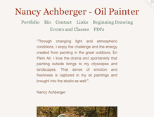 Tablet Screenshot of nancyachberger.com